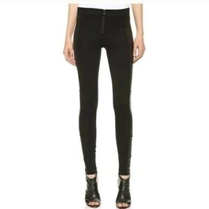 Alice + Olivia Leggings with exposed zipper detail size 4